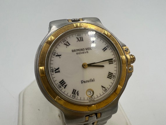 Raymond Weil Two-Tone Silver and Gold Parsifal Watch with White Dial Raymond Weil 9190 Parsifal Two Tone 18K Yellow Gold  main image 4