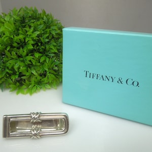 k615 elegante unisex 1992 Tiffany & Co clip para billetes de plata esterlina