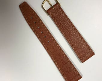 a780 Brown Genuine Leather Watch Band 2pc 18 mm
