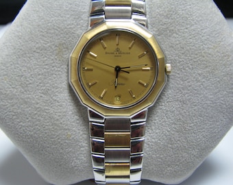 H003 Vintage Baume & Mercier Geneve Watch in 18k Stainless Steel