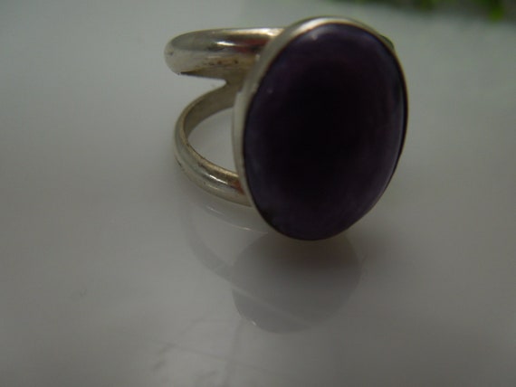 q452 Beautiful Sterling Silver Ring Size 9 (USA) … - image 6