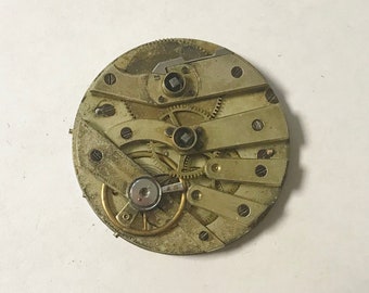 e993 Antique Watch Movement for Parts or Repair