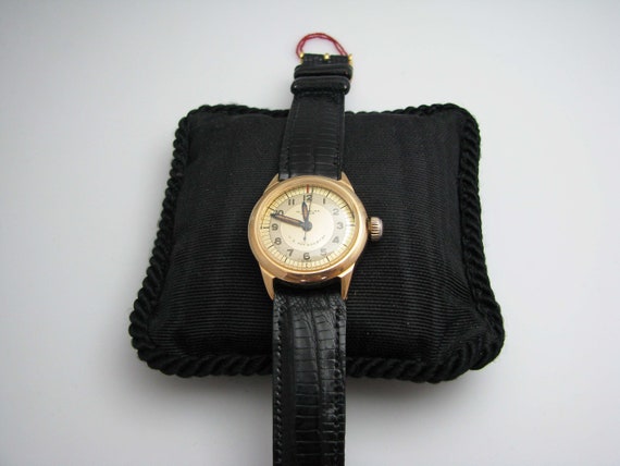 b326 Men's 14kt Yellow Gold Wittnauer wristwatch - image 2