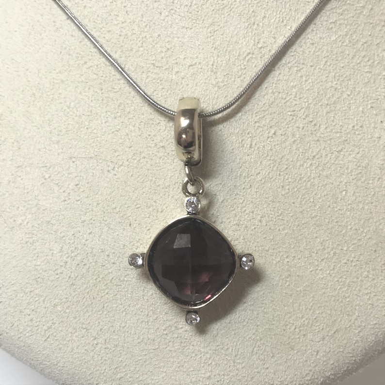 f119 Vintage Sterling Silver Chain Necklace 18 Round Earrings Set