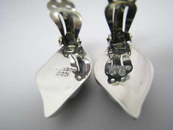 c578 Lovely Ribbons of Sterling Silver and Black … - image 3