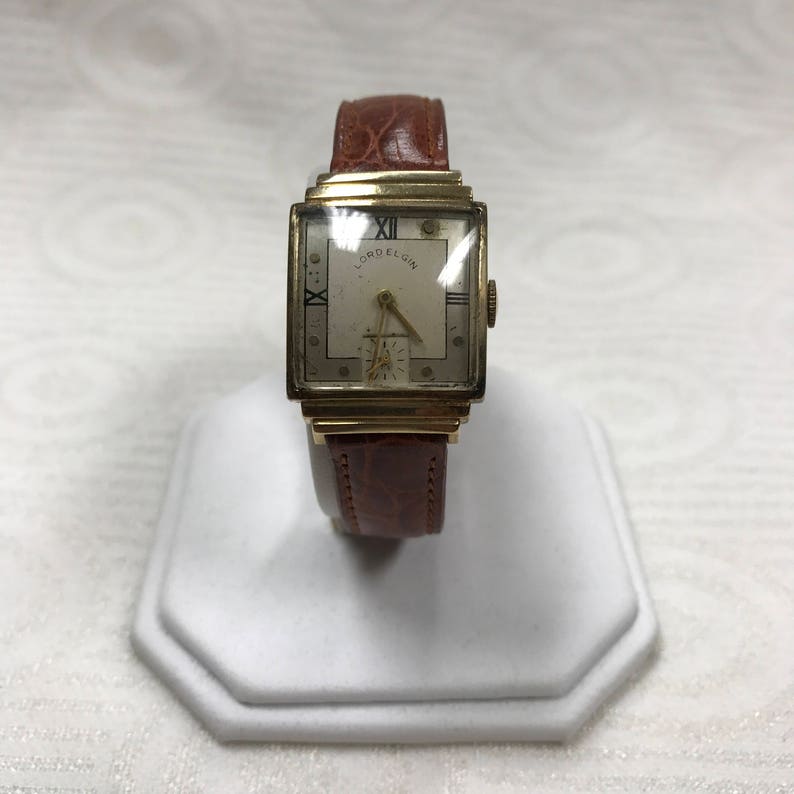 A142 Vintage Lord Elgin 14K Gold Mechanical Hand Winding Wrist - Etsy
