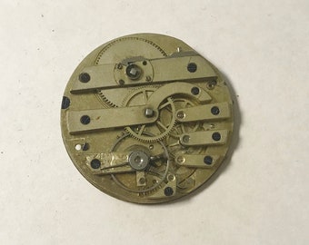 f012 Antique Watch Movement for Parts or Repair