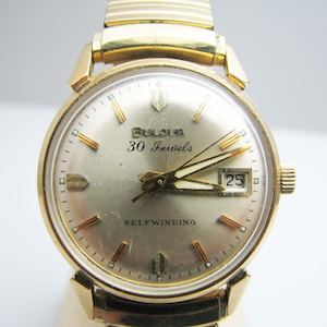b385 Men's Self Winding 30J Bulova wristwatch