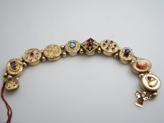 a559 Gorgeous Antique 14kt Yellow Gold Filled Slid