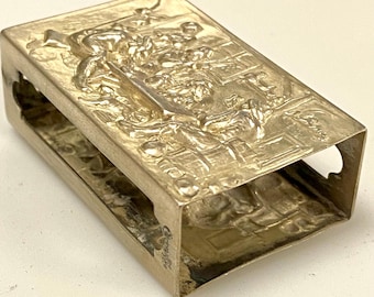 Art Nouveau Sterling Match Safe Antique Vesta C1900 No Mono Repousse ...