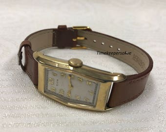 a251 vintage Elgin USA montre-bracelet à remontage manuel en métal