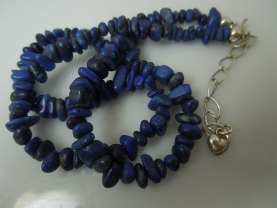 q364 Beautiful Lapis Lazuli Crystal Necklace with… - image 7