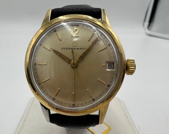 u067 Eterna-Matic 1980s Automatic Date Wrist Watch