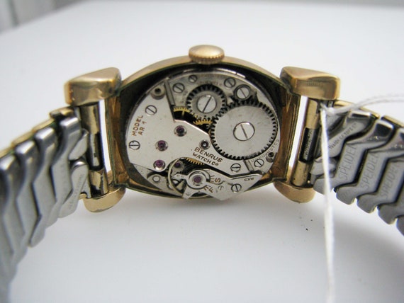 b577 Ladies 10kt RGP Mechanical Benrus Wristwatch - image 9