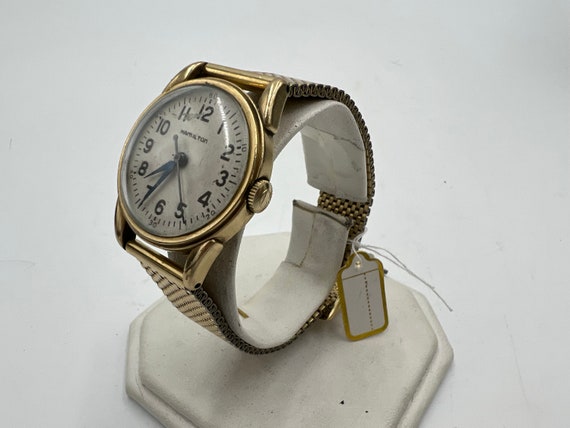 u033 Hamilton 1950s 10k Gold Filled Wrist Watch - image 1