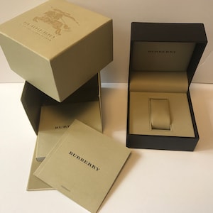 E149 Burberry Package Display Watch Box and Manual - Etsy Canada display picture 2