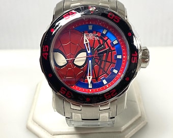 m841 Invicta Marvel Spiderman Men's Pro Diver Scuba Quartz Watch (Model 32418)