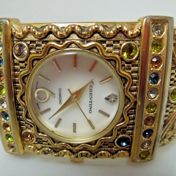 Cerentino Diamond Watch Etsy