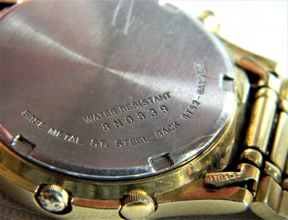 P178 Nice Men's Seiko World Timer Chronograph Gold Tone - Etsy