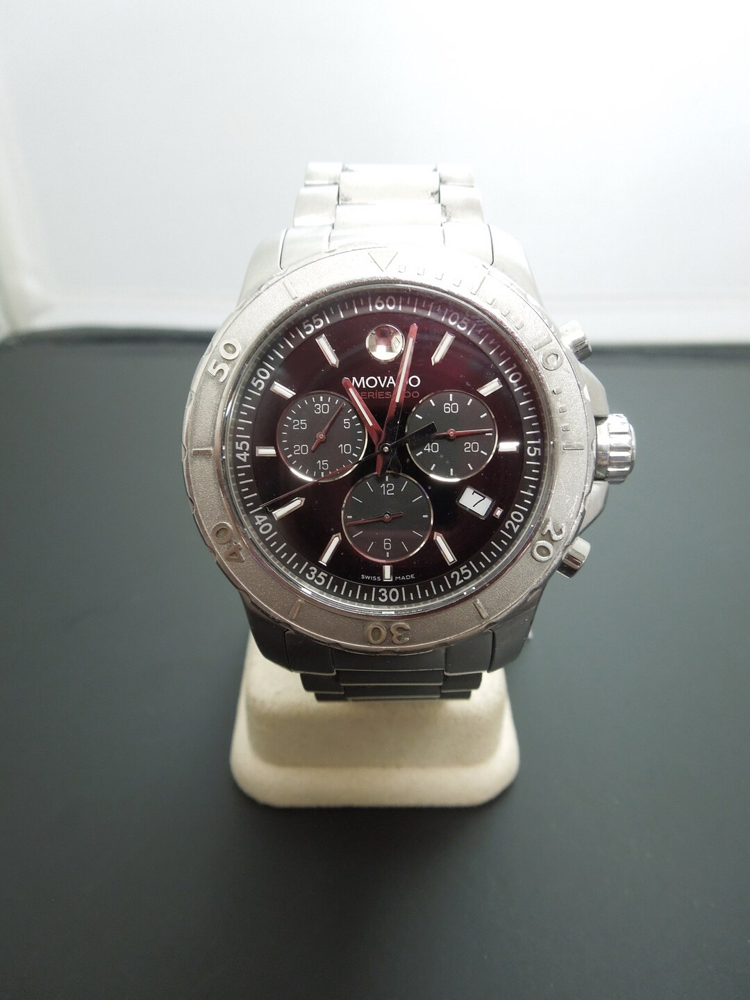 B877 Men s Handsome Movado 800 Series Quartz Wristwatch Etsy
