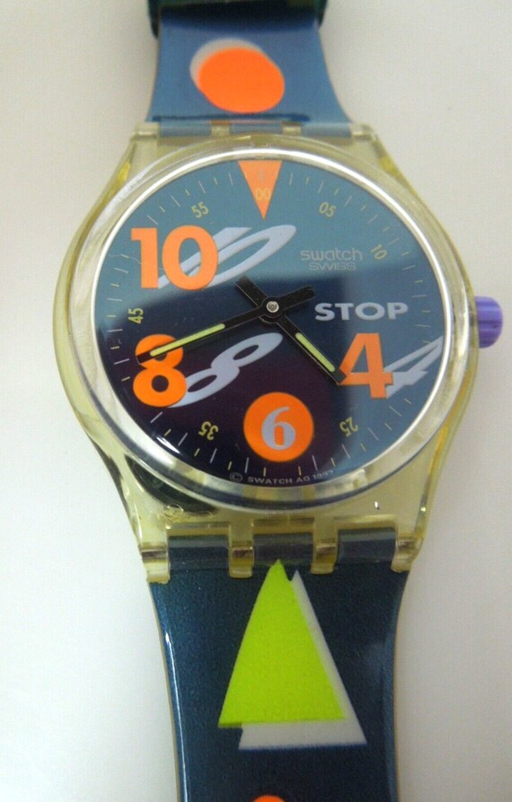S492 Swatch Original Wrist Stop Watch 1993 Movimento SSK102 New