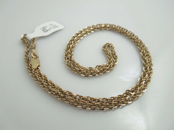 g508 Stunning Unisex 14kt Yellow Gold 20" Special… - image 1