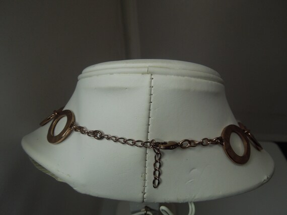 q301 Beautiful Copper Tone Necklace 15" - image 3
