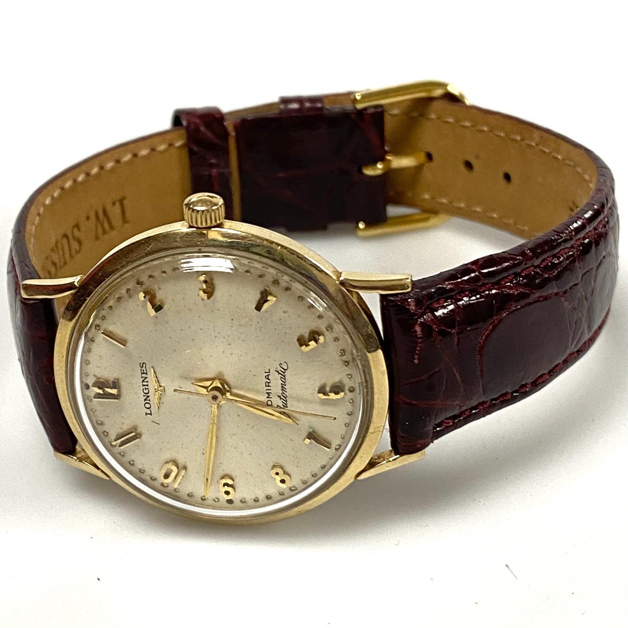 V103 Vintage Longines Admiral 10K Gold Filled Automatic Men's
