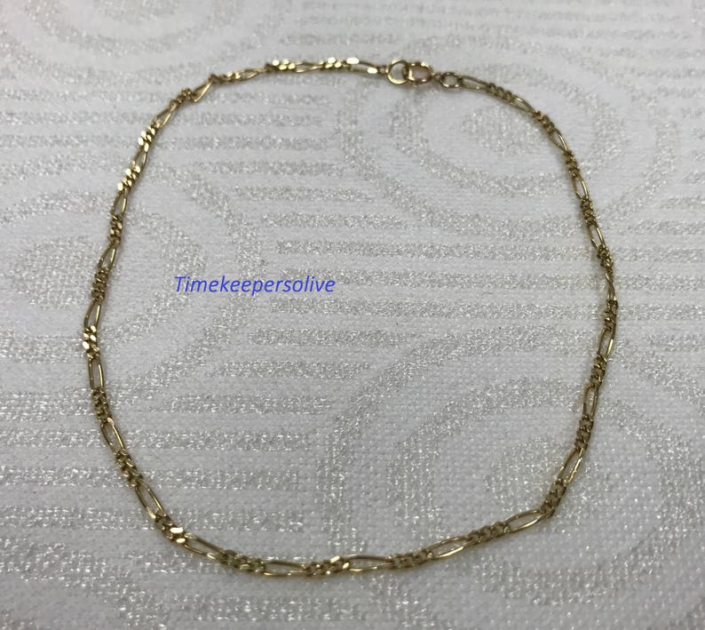 a203 Beautiful 14k Yellow Gold Oval Links Chain 9 Cute Bracelet Perfect Gift