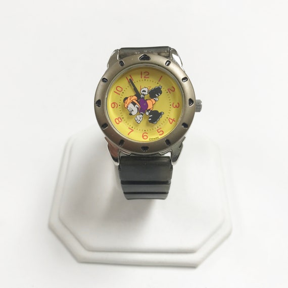 E784 Vintage Disney Mickey Mouse Jaz Quartz Japan Mov display picture 3