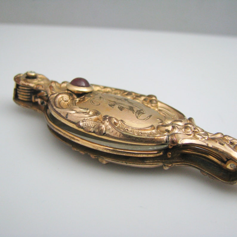 G066 Antique Gold Filled Folding Opera Glasses Etsy