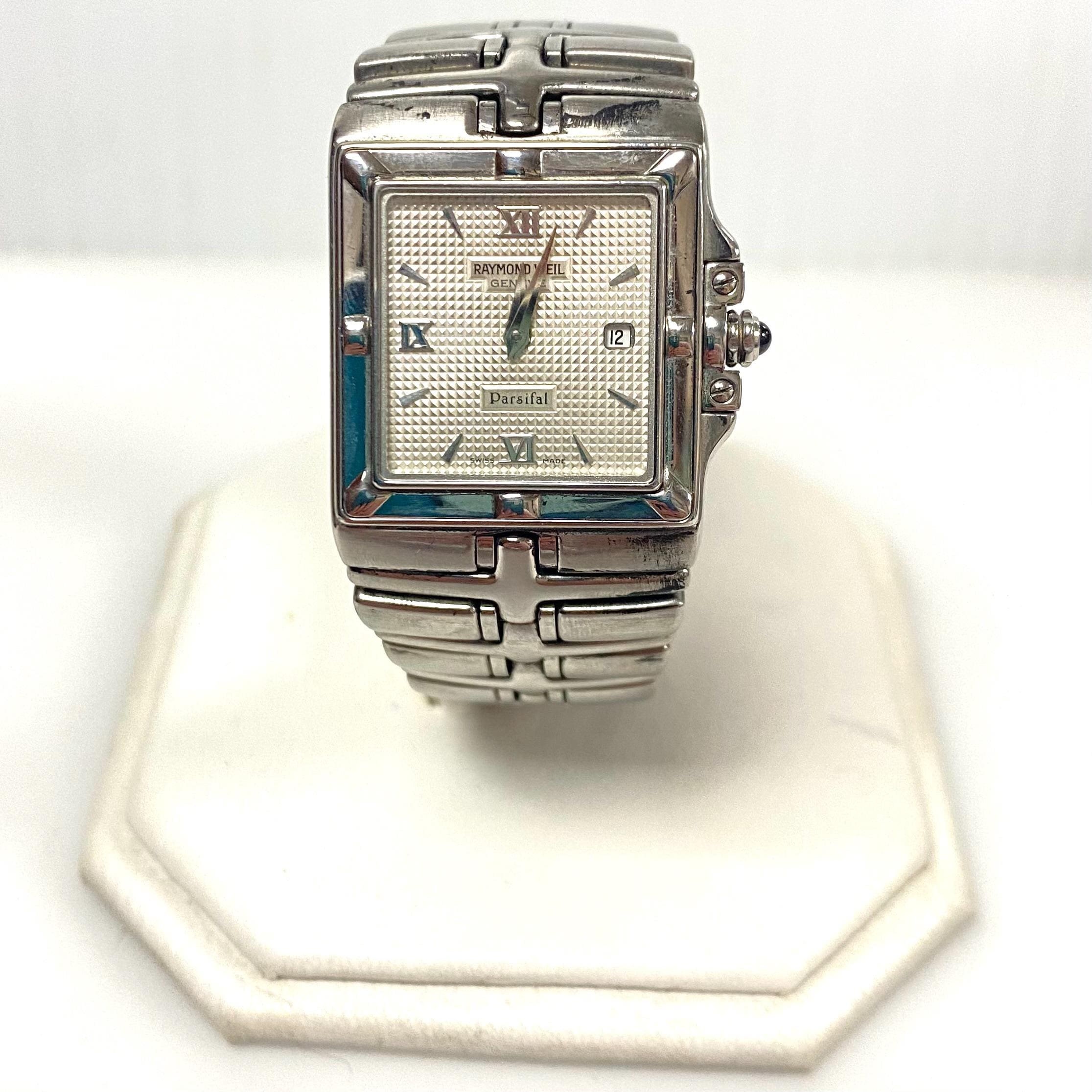 V818 Vintage Raymond Weil Parsifal 9391 Model Stainless Steel