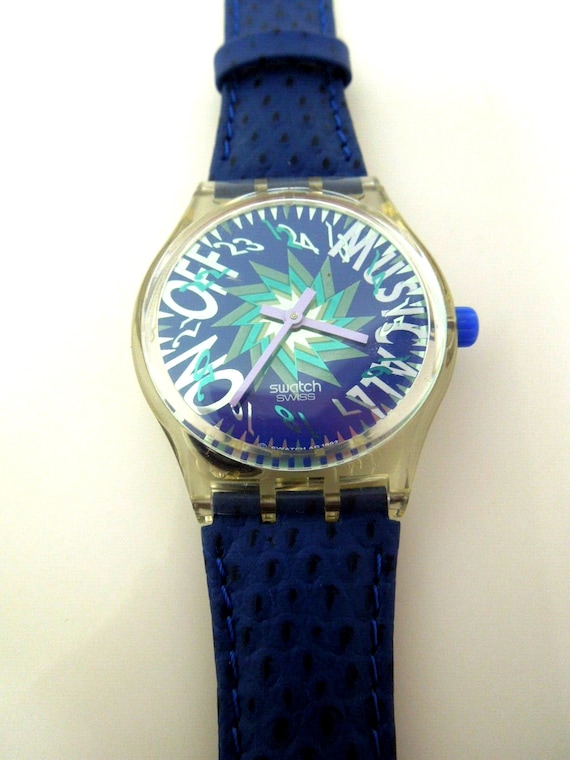 s498 Swatch+Musicall+SLK100 Tone IN Blue + New in 