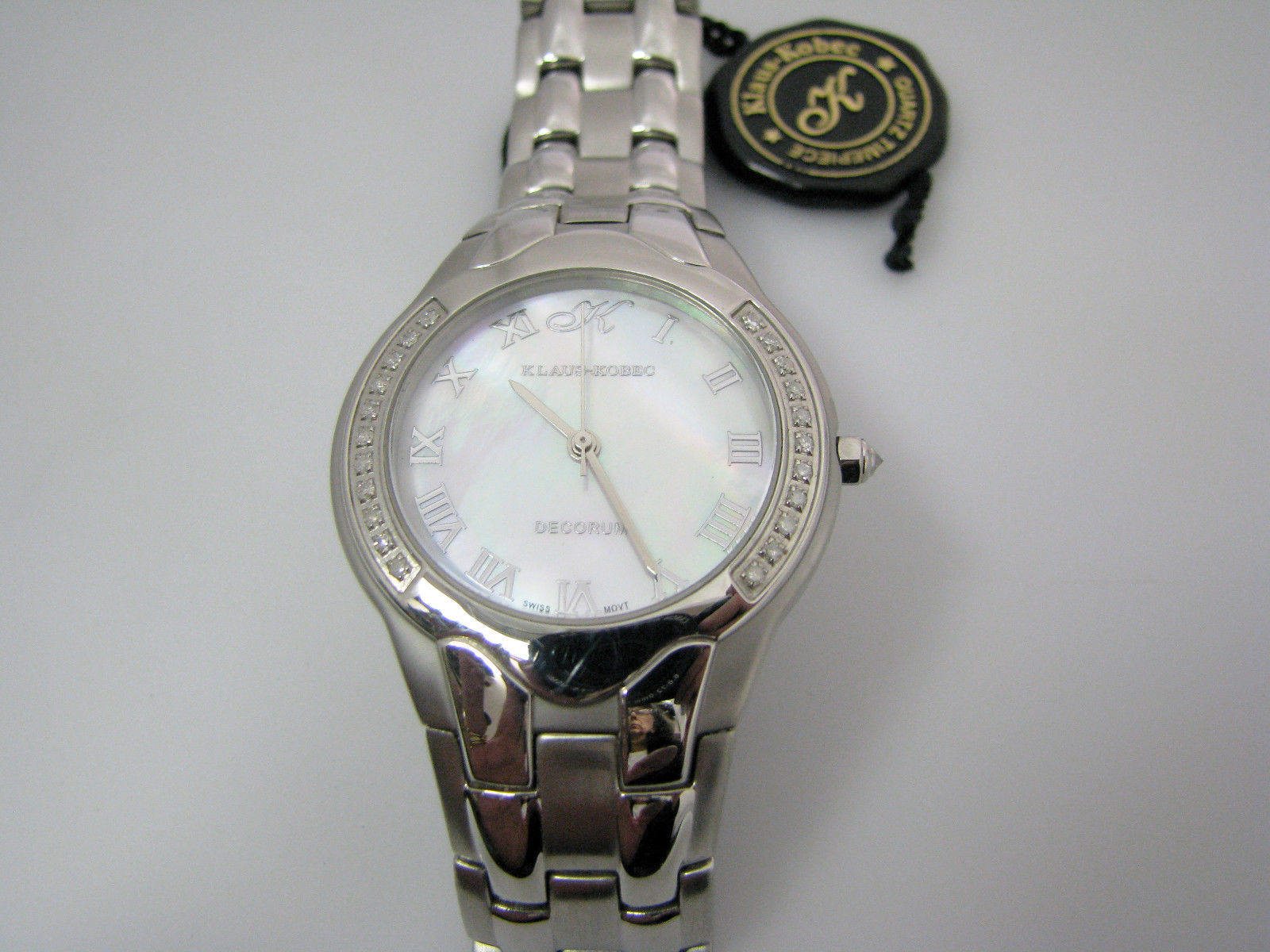 Elegant Klaus Kobec Women\'s Diamond Watch Mens Klaus Kobec Watch .40TCW Diamond RUNS French Brand - Etsy main image 3