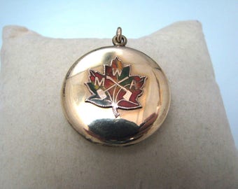 a675 Modern Woodsmen of America Gold Filled Locket