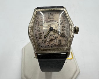 u031 Illinois 1920s "Mate" Manual Wind Wrist Watch