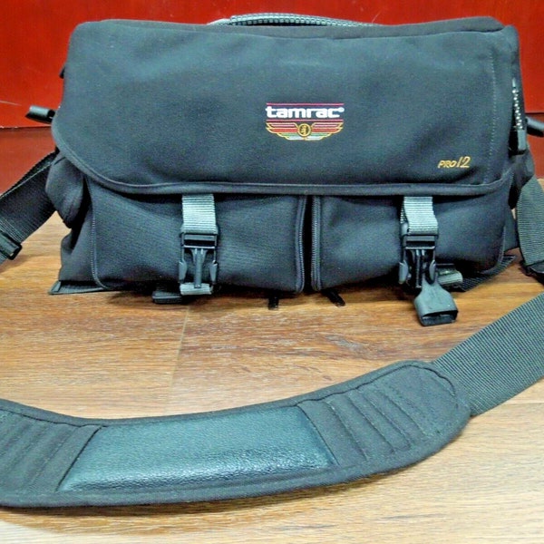 s656 Camera Bag from TAMRAC  Pro 12 "holds two DSLRs with lenses"