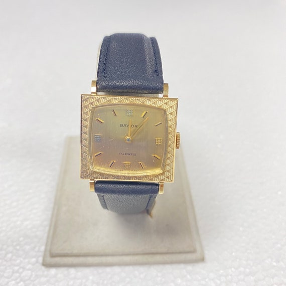 U291 Vintage Baylor Swiss Made 10K Gold Filled 17J 