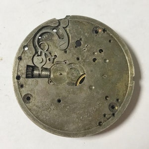 e975 Vintage Elgin Mechanical Wrist Watch Movement for Parts Repair image 2