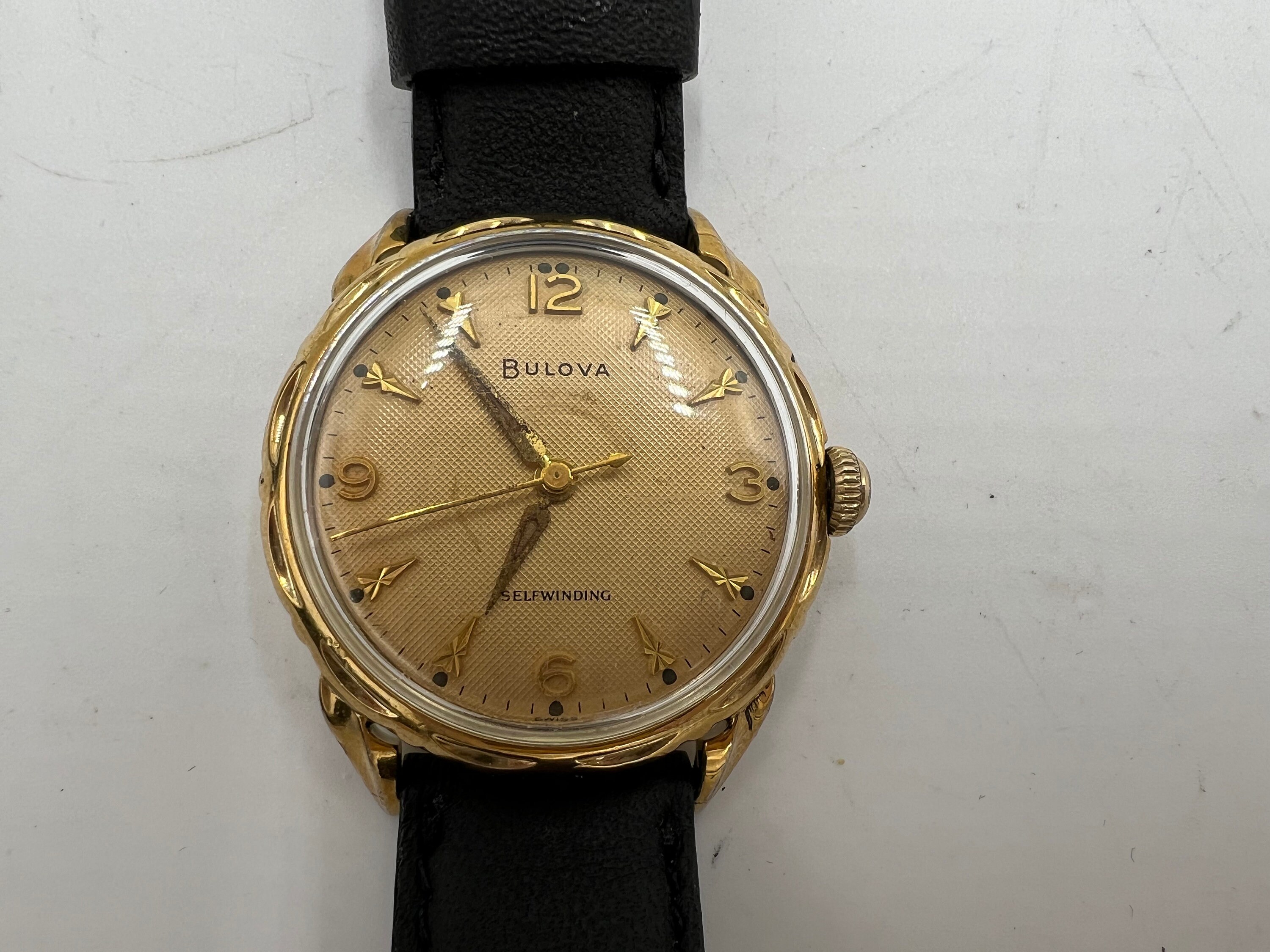 U189 Bulova 1950s Self Winding 10k Gold Plated Watch - Etsy