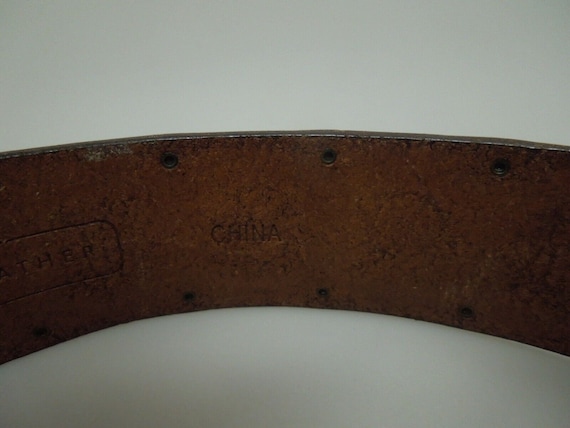 s513 Vintage Southwestern ZUNI Hand Tooled Leathe… - image 7