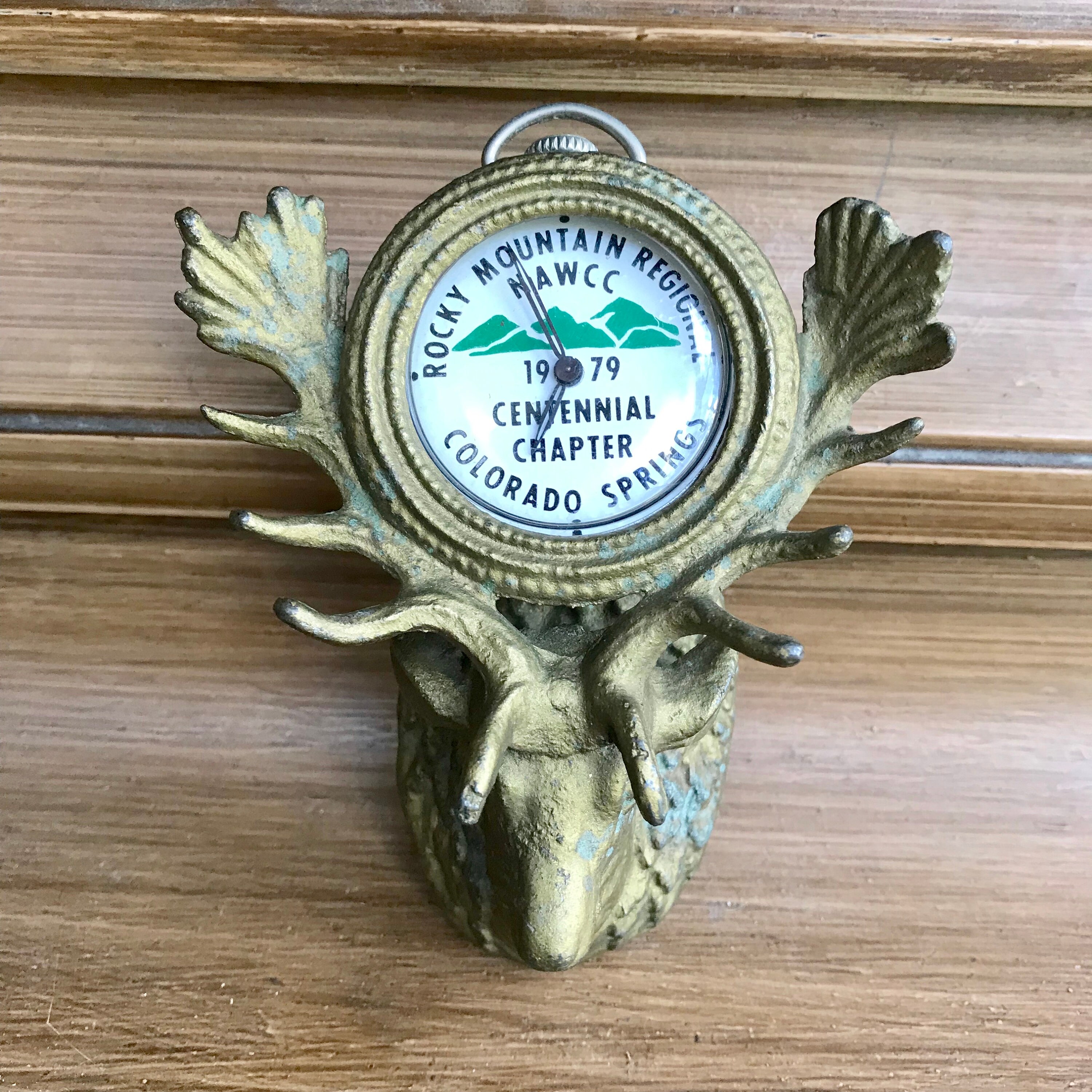 F323 Antique Pocket Watch Holder Case Collectible Bronze Wall Etsy