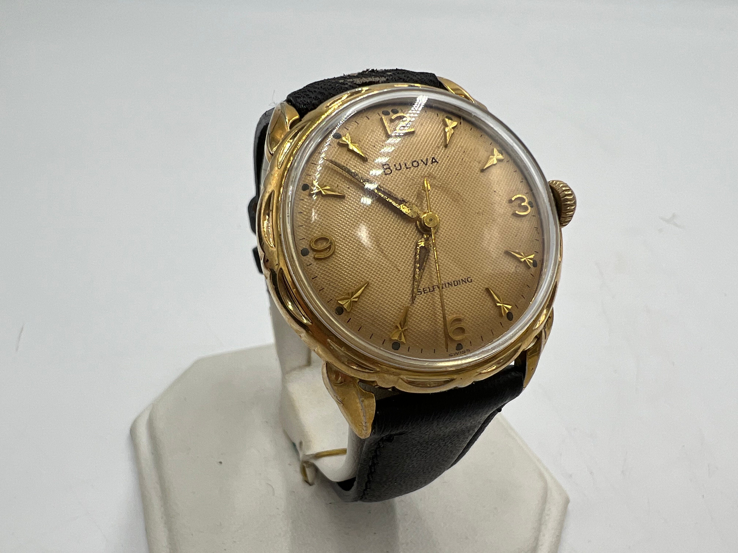 HA-4983| ブローバ 14K ピンクゴールド金無垢 BULOVA 手巻き機械