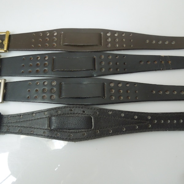 q997  Genuine Leather Aviator Watch Straps Vintage Old New Stock Unused