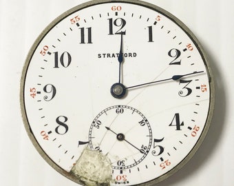 e915 Vintage Stratford Complete Watch Movement for Parts or Repair 7J
