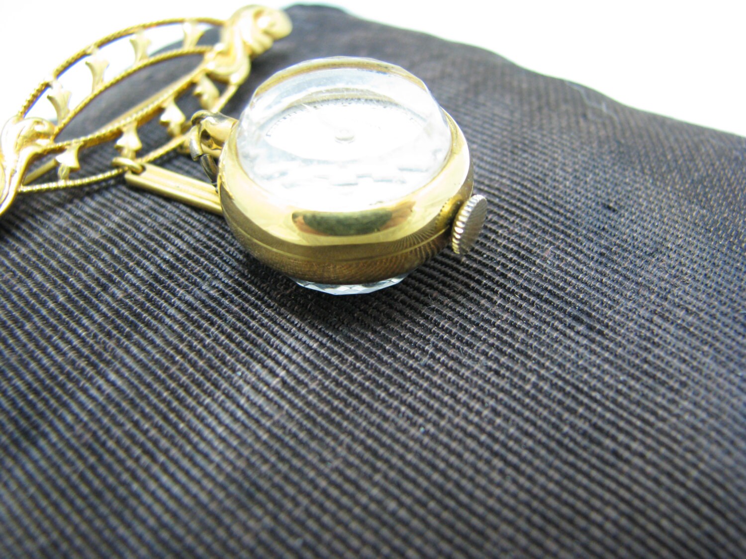 C630 Croton Vintage Ball Lapel Watch With Decorative Watch 