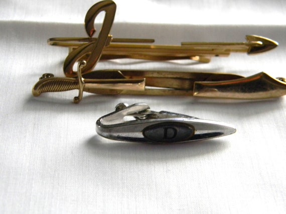 Lot De 4 Fixe-Cravates Vintage - Dont 1 Swank - Occasion