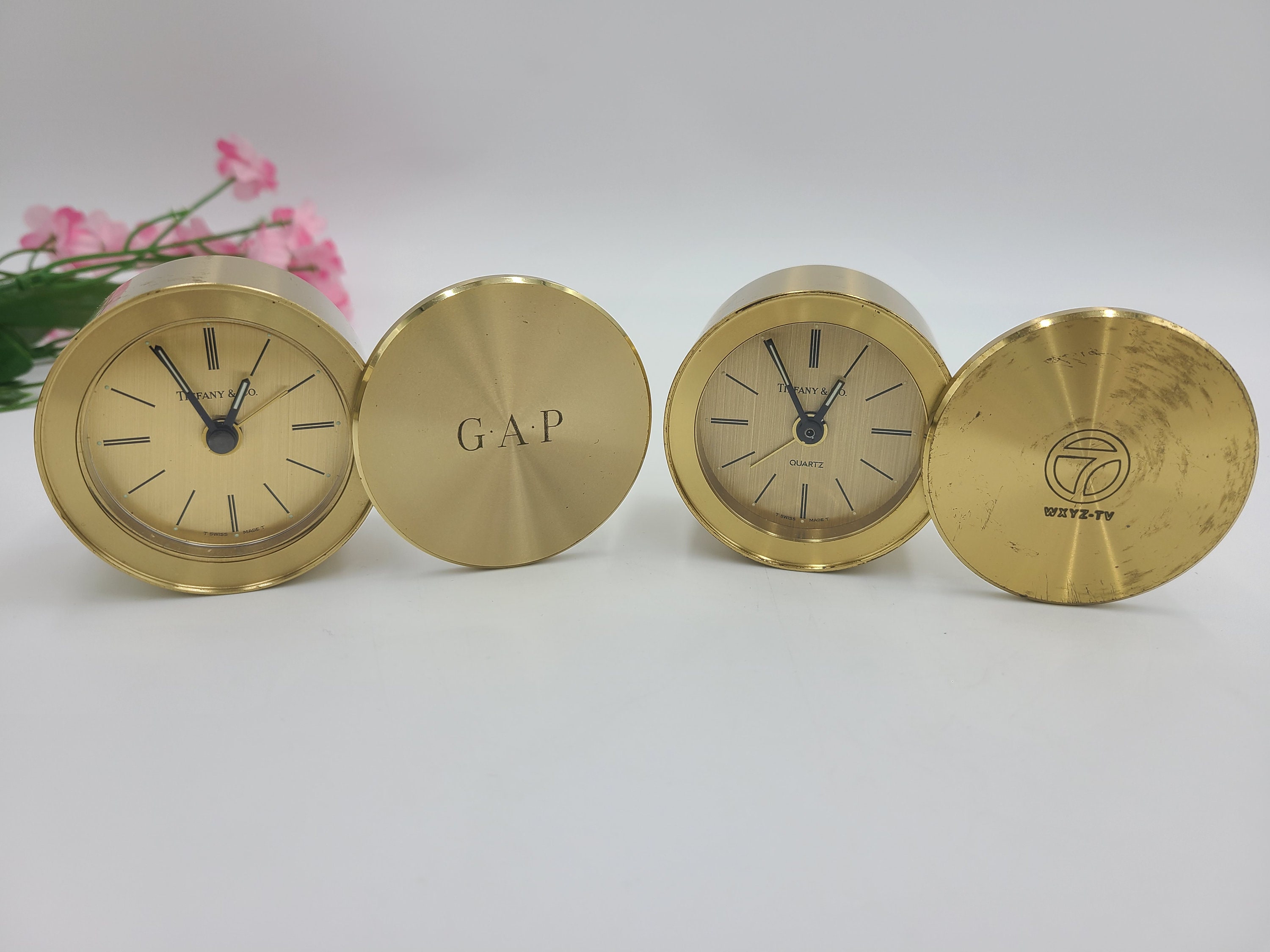 G211 (2) 1990s Tiffany & Co Brass Miniature Alarm Clock - Etsy