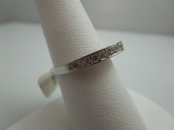 g765 Pretty Ladies 18kt White Gold Diamond Weddin… - image 3