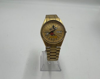 T971 Seiko Mikey Mouse Day Date Quartz Mid 80s - Ref 7N43 - Etsy